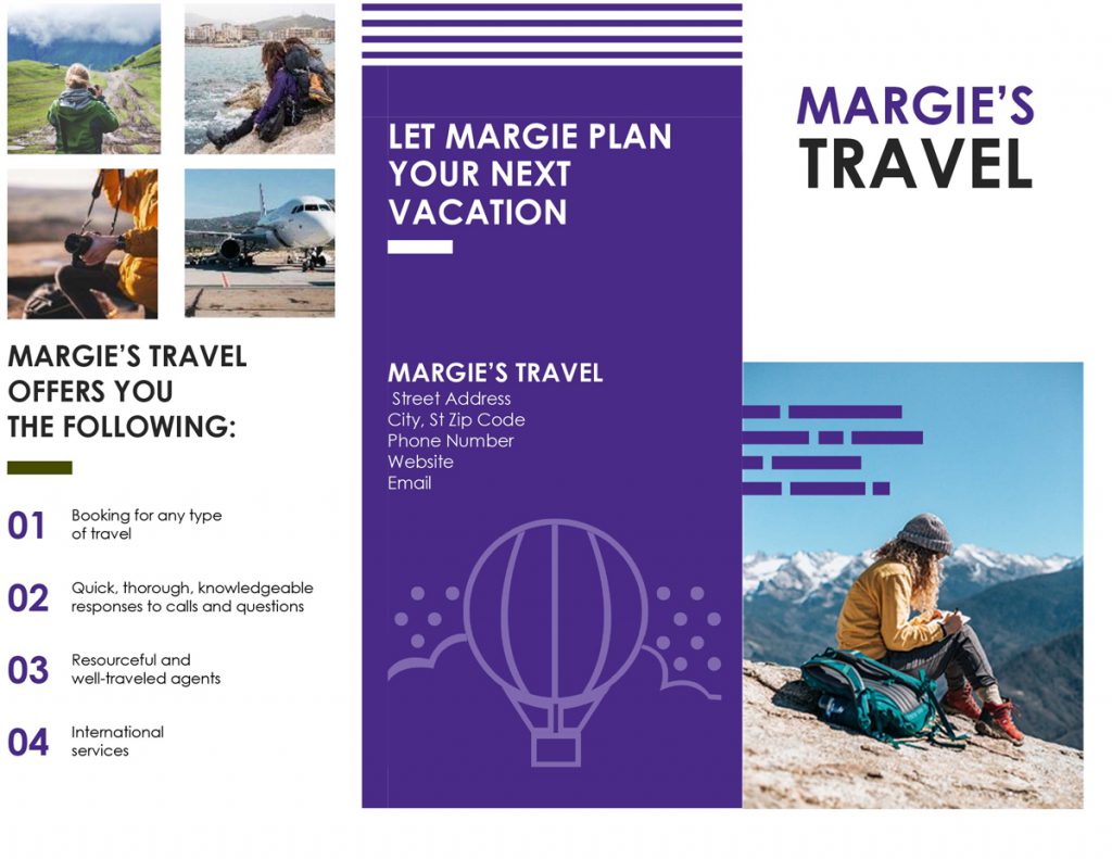 Saigoncolor, một kiểu thiết kế brochure cho công ty du lịch rất sang trọng